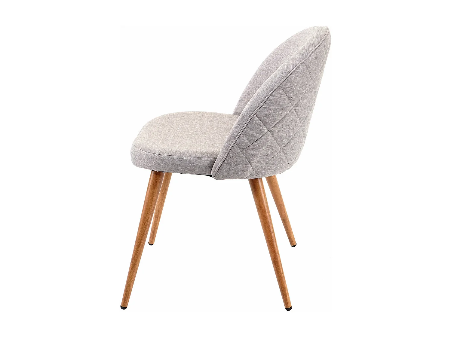 Silla de comedor MCW-D53 (juego de 4),  gris claro