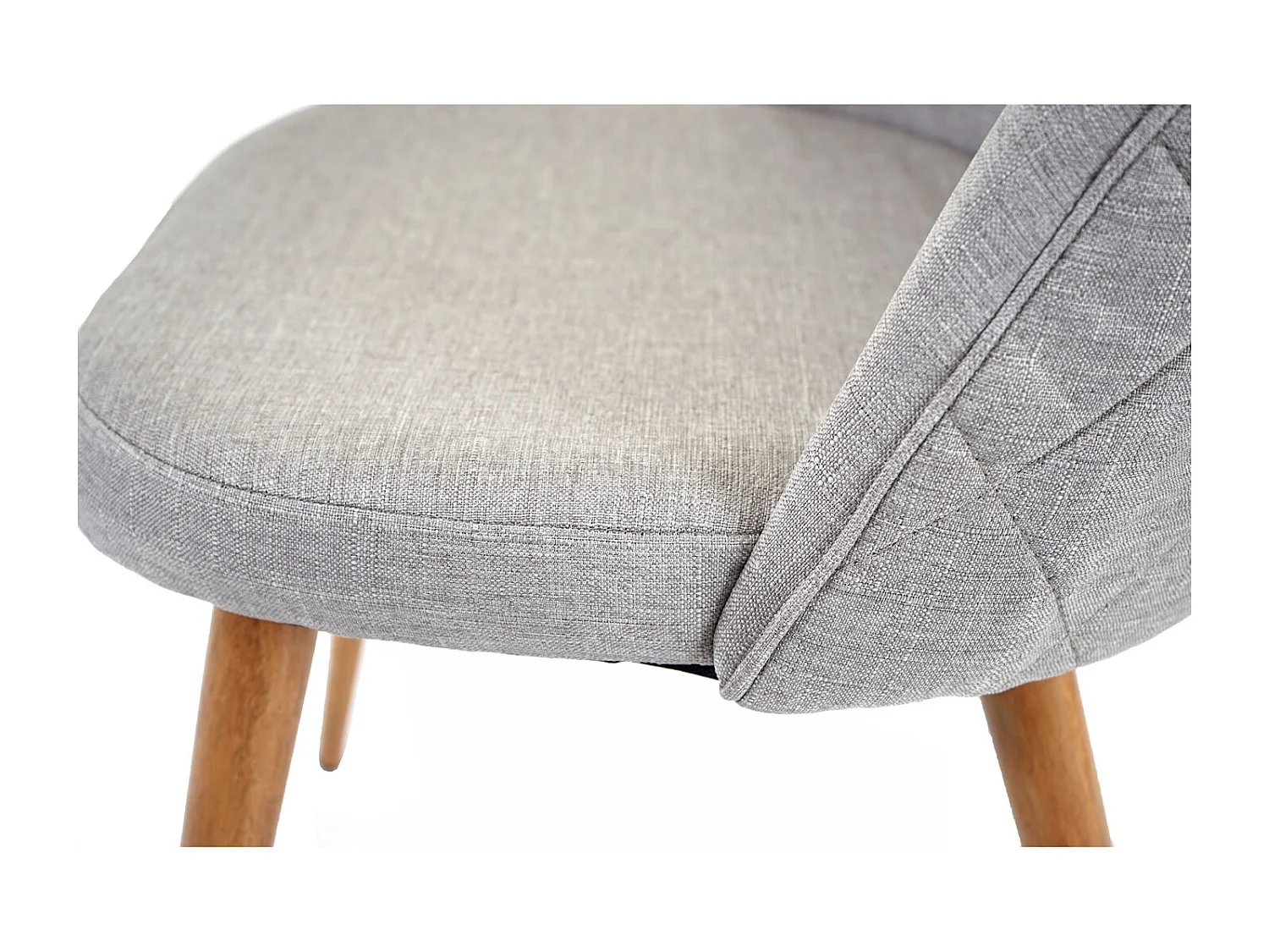 Krzesło do jadalni MCW-D53 (zestaw 4 sztuk),  jasnoszary