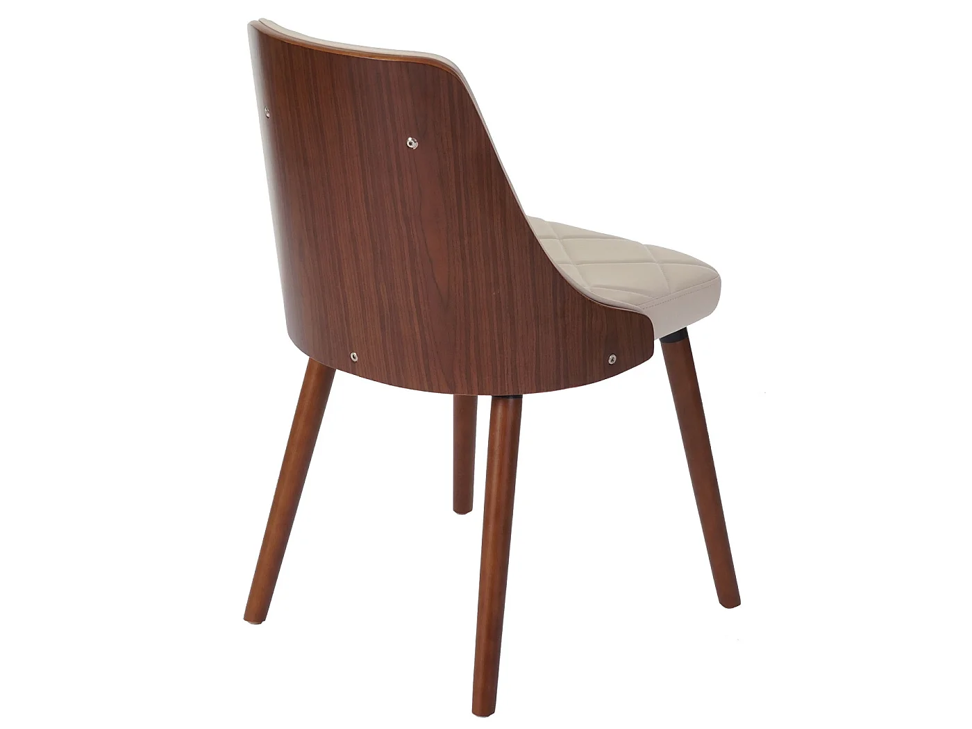 Chaise de salle à manger MCW-A75 (lot de 2),  similicuir, crème