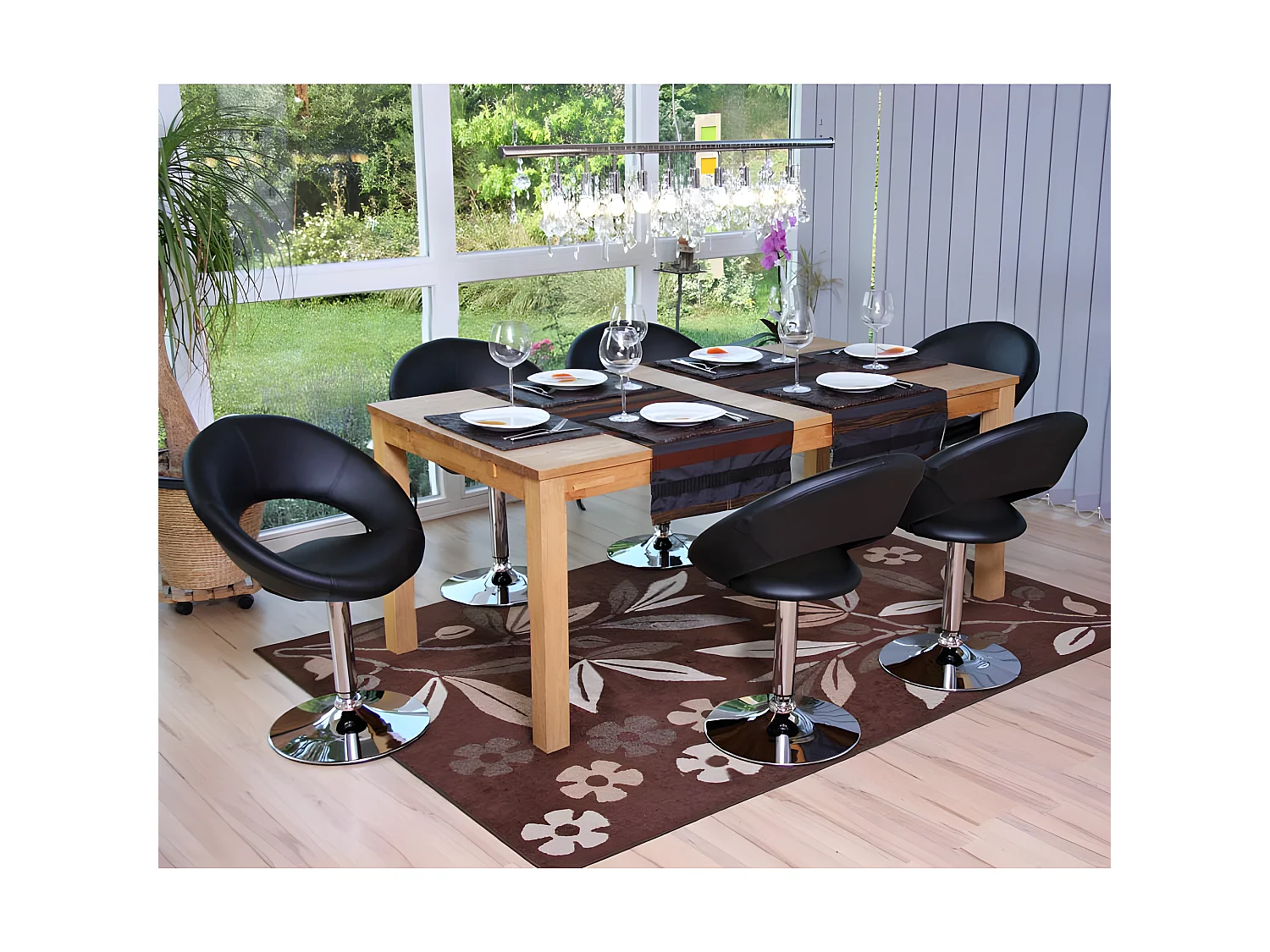 Cadeira de jantar Almada,  preto