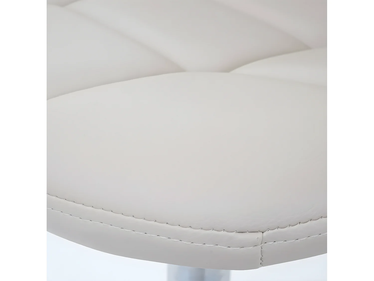 Silla de comedor MCW-A60 (set de 2),  polipiel crema