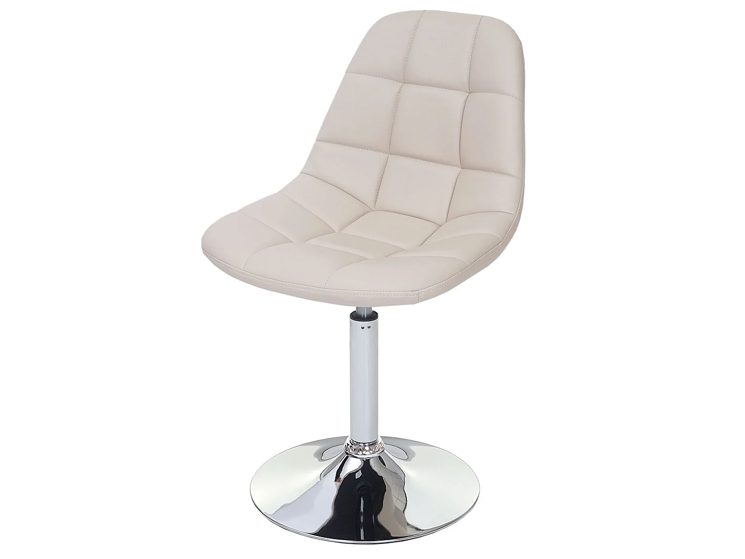 Chaise de salle à manger MCW-A60 (lot de 2),  similicuir crème