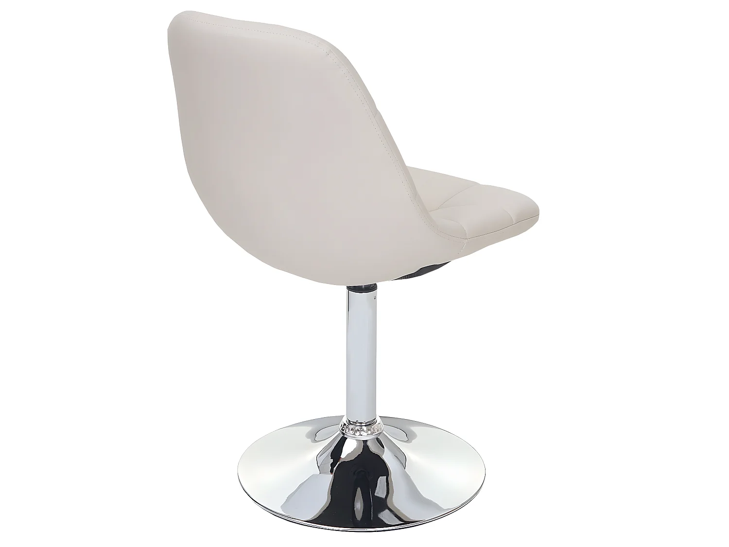 Chaise de salle à manger MCW-A60 (lot de 2),  similicuir crème