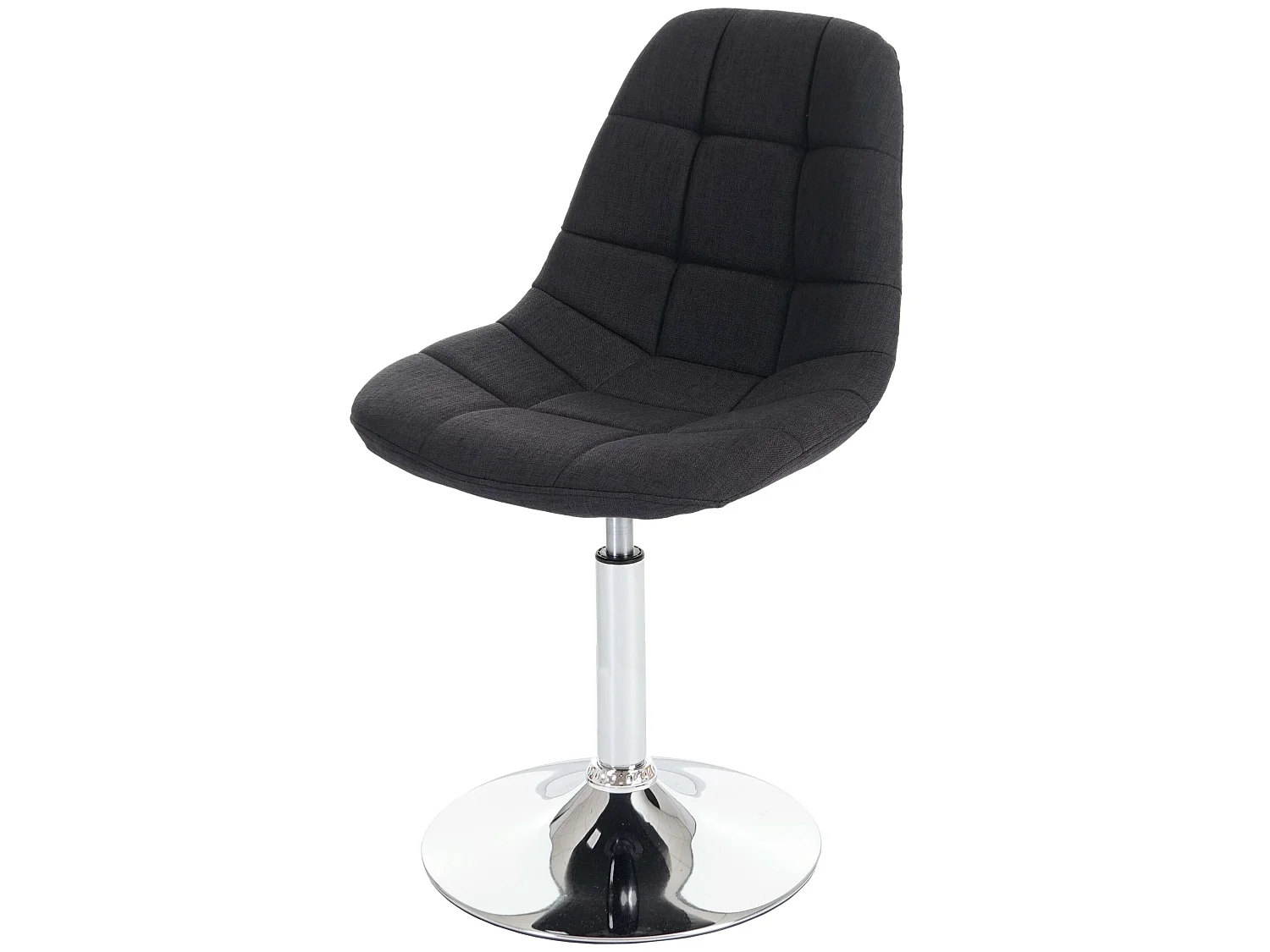 Cadeira de jantar MCW-A60 (conjunto de 2),  têxtil cinzento escuro