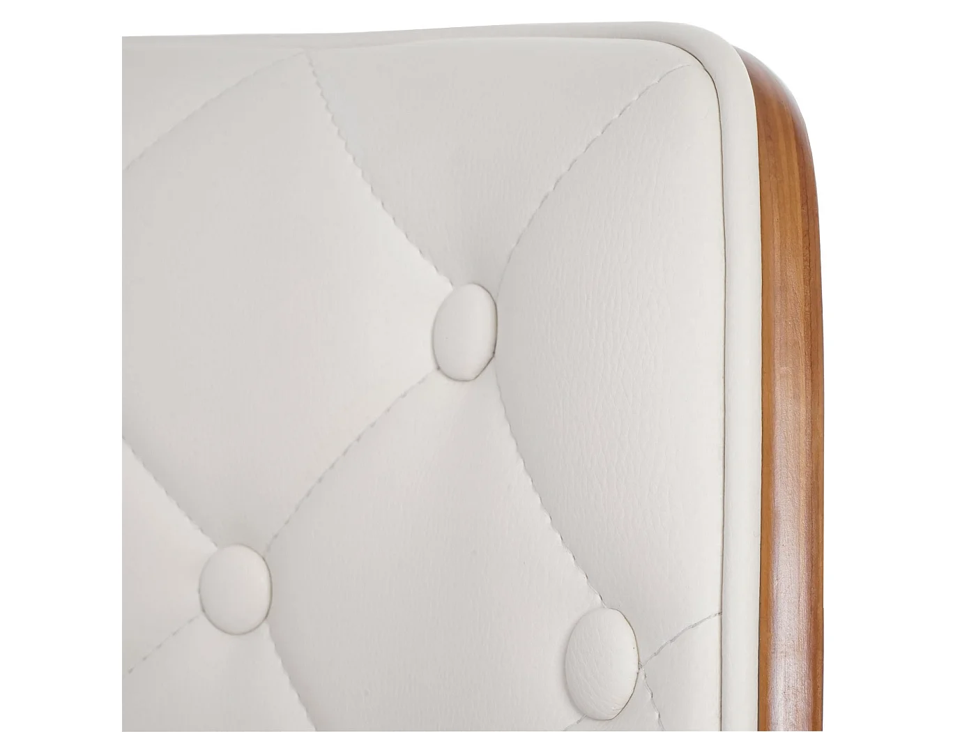 Chaise de salle à manger MCW-A75 (lot de 2),  Similicuir blanc