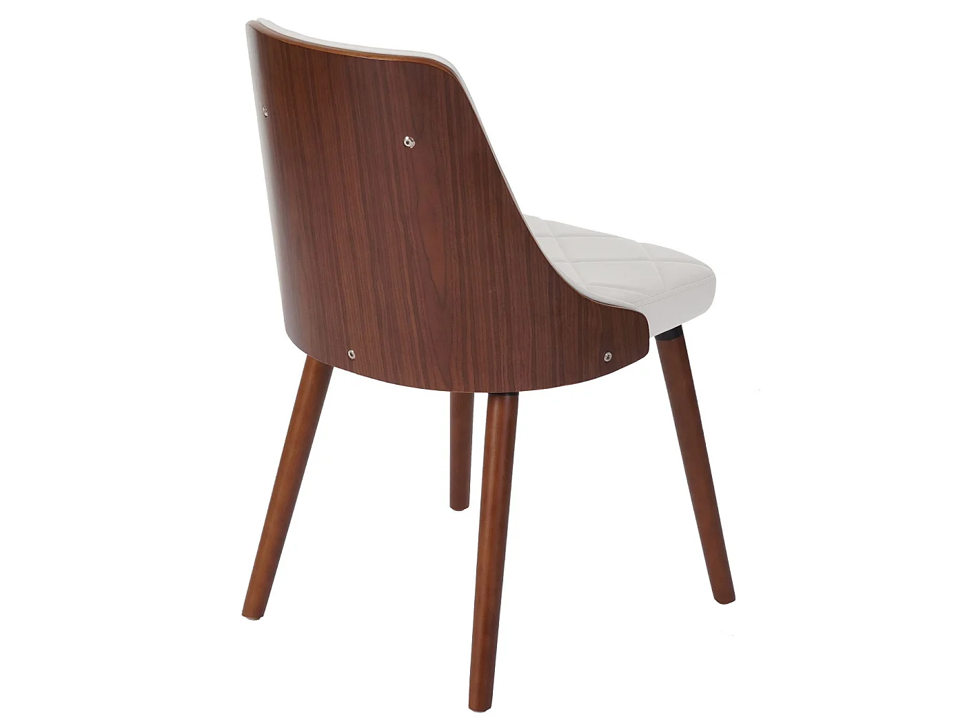 Chaise de salle à manger MCW-A75 (lot de 2),  Similicuir blanc