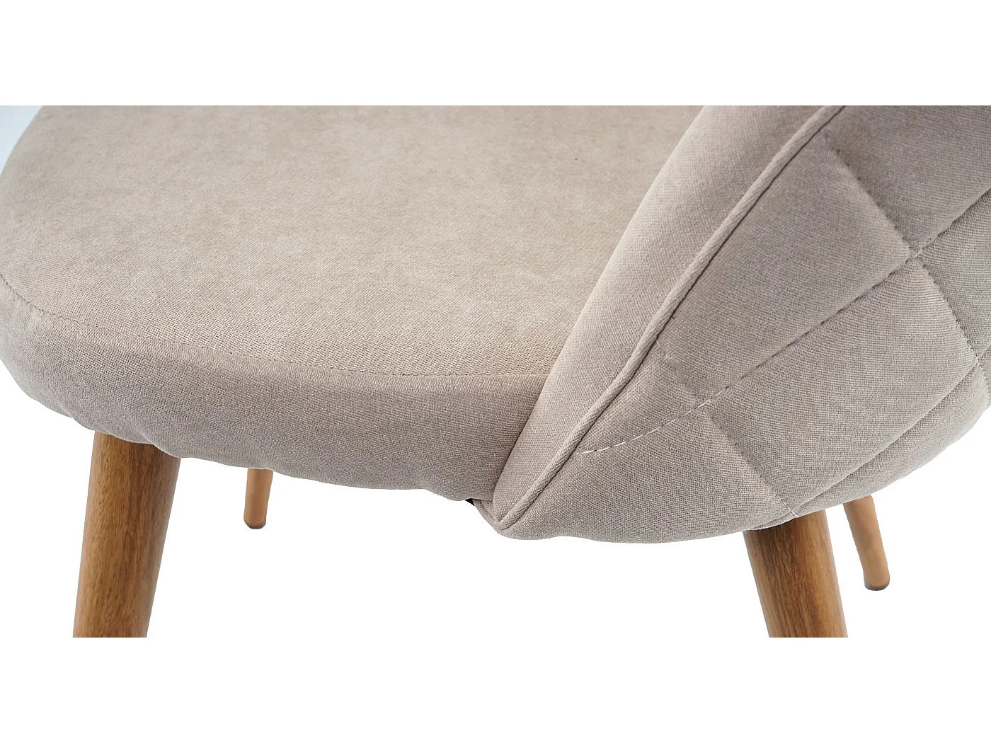 Silla de comedor MCW-D53 (juego de 4),  beige