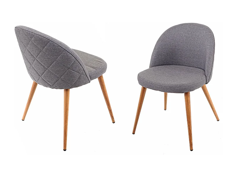 Cadeira de jantar MCW-D53 (conjunto de 2),  cinzento escuro