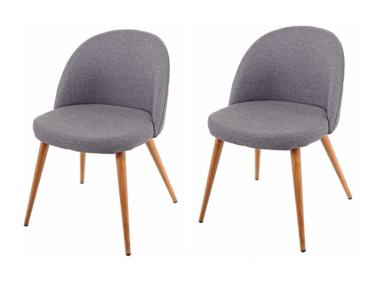 Krzesło do jadalni MCW-D53 (zestaw 2 sztuk),  ciemnoszary