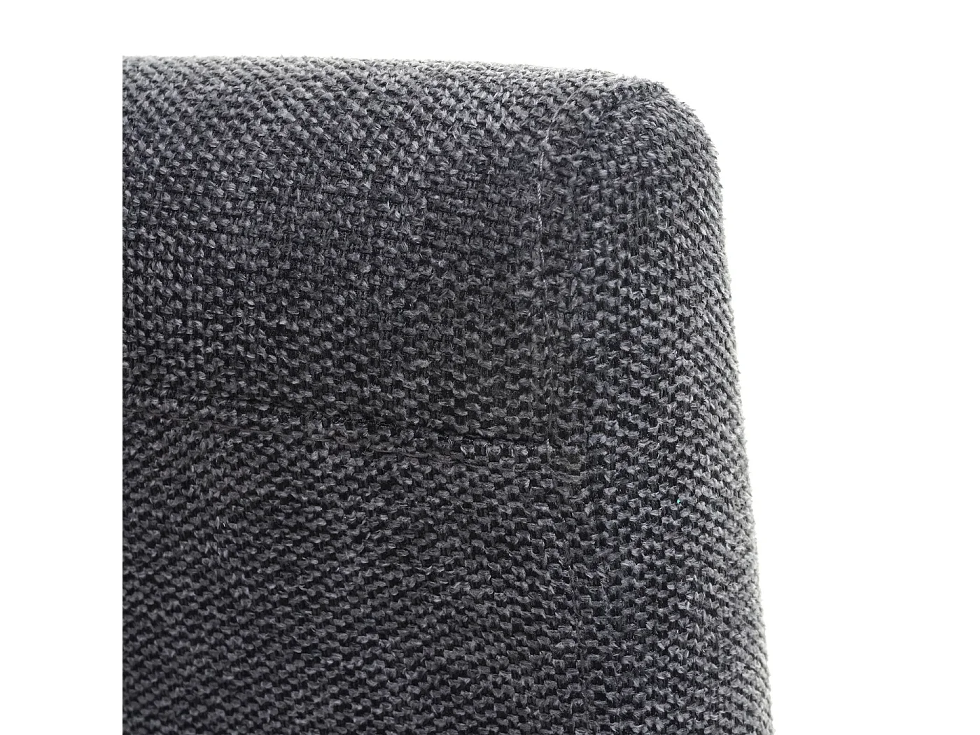 Chaise de salle à manger Littau (lot de 6),  textile, gris anthracite, pieds foncés