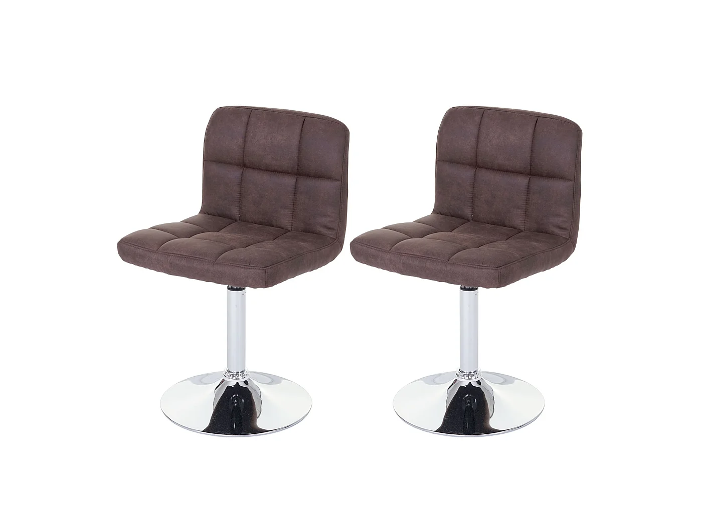 Chaise de salle à mangerCadiz (lot de 2),  brun foncé vintage