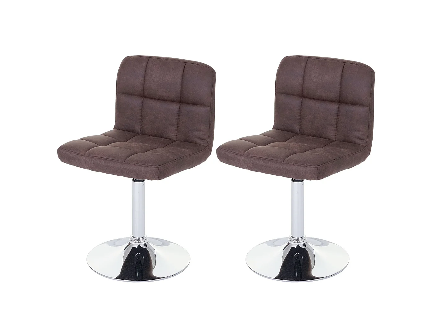 Chaise de salle à mangerCadiz (lot de 2),  brun foncé vintage