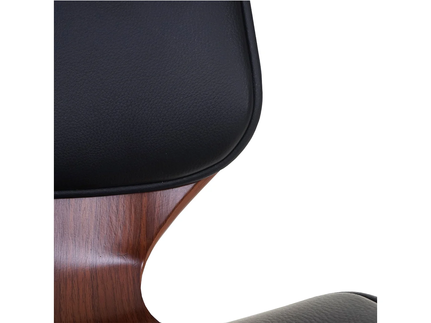 Chaise de salle à manger MCW-B16 (lot de 6),  similicuir noir