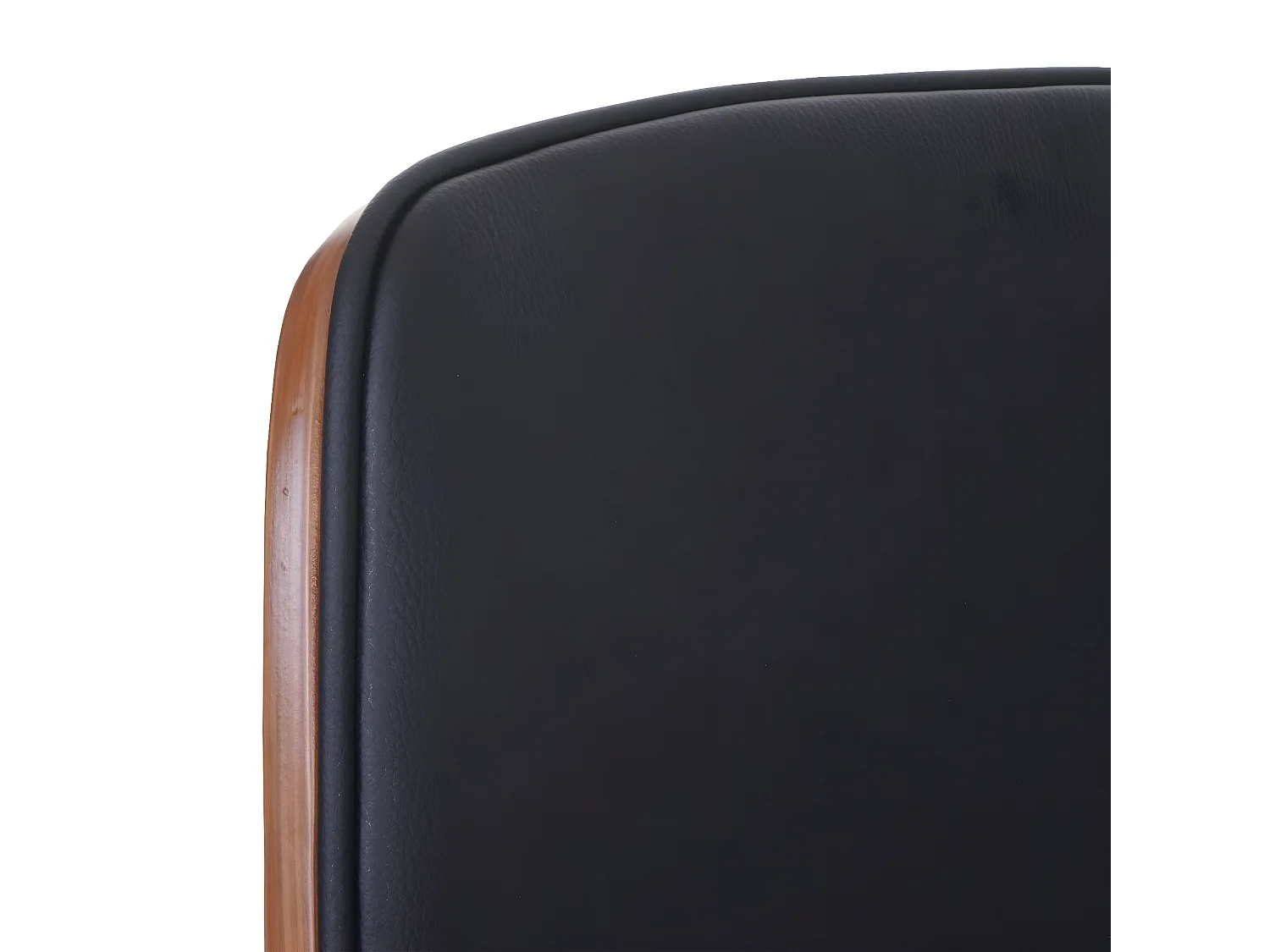 Chaise de salle à manger MCW-B16 (lot de 6),  similicuir noir