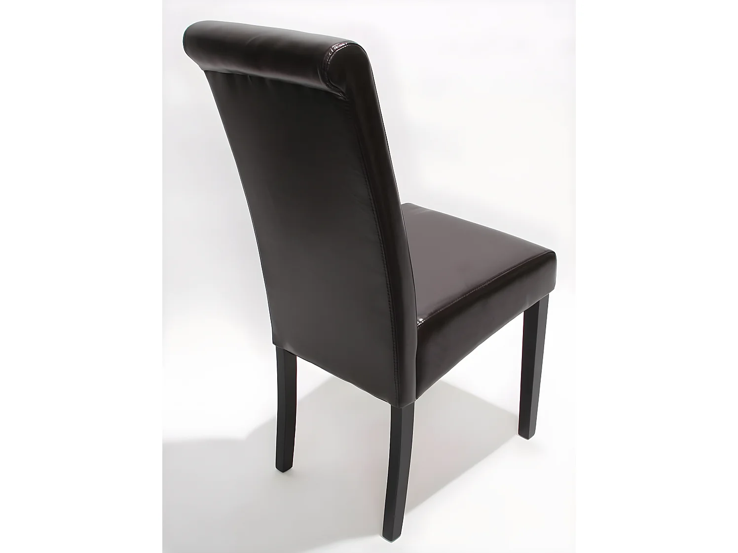 Silla de comedor Lecce II (set de 2),  marrón, patas oscuras