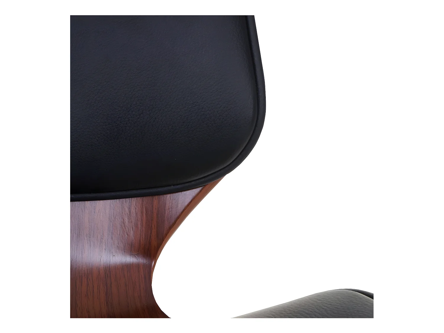 Eetkamerstoel MCW-B16 (set van 2),  kunstleer zwart