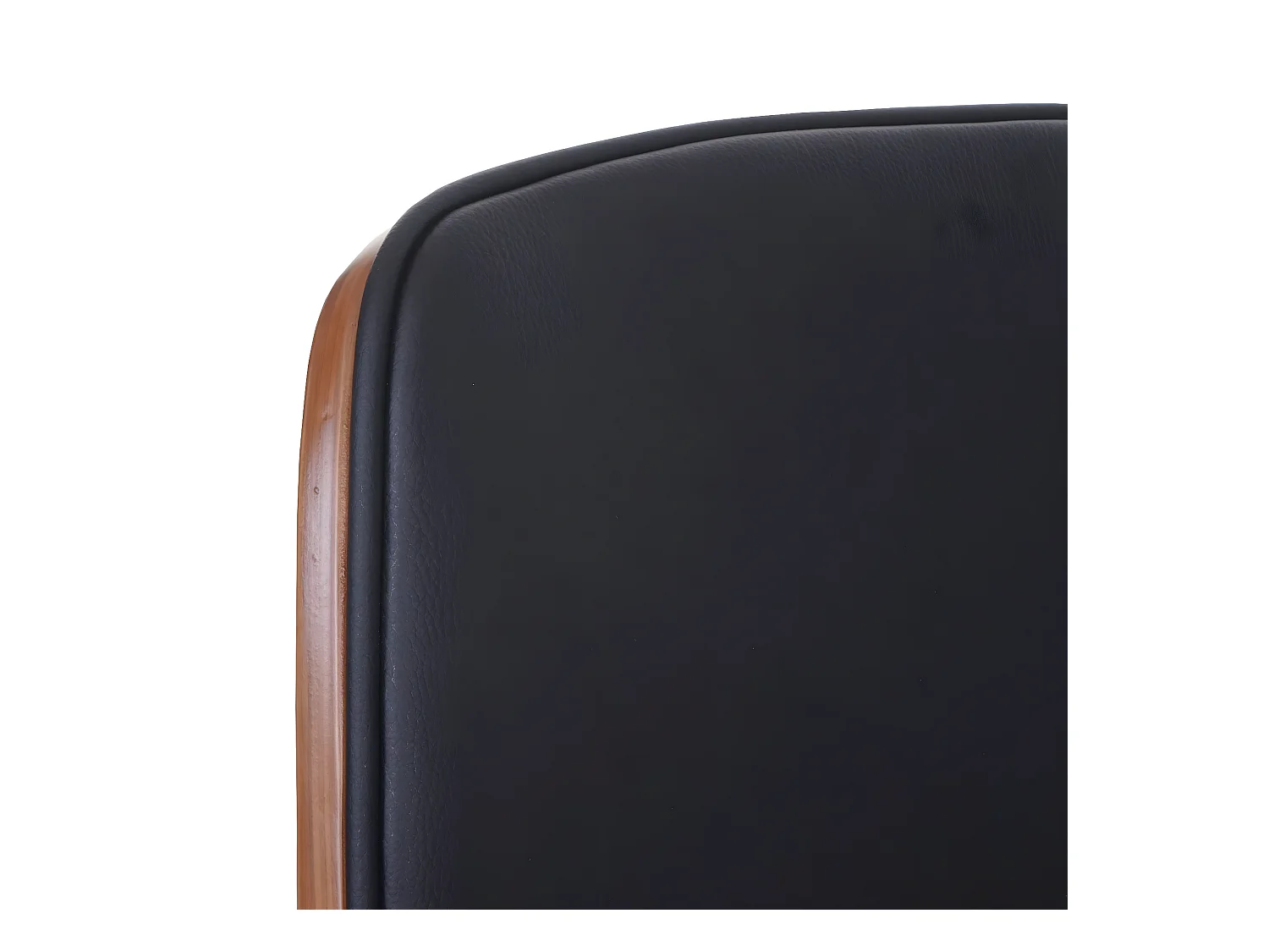 Eetkamerstoel MCW-B16 (set van 2),  kunstleer zwart