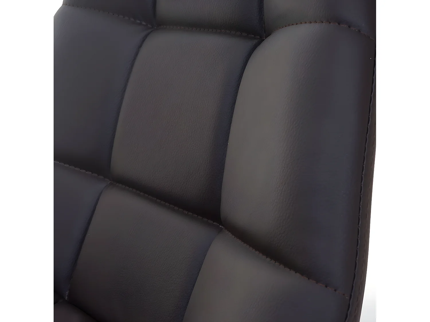 Cadeira de jantar MCW-A60 (conjunto de 6),  imitação de pele castanha