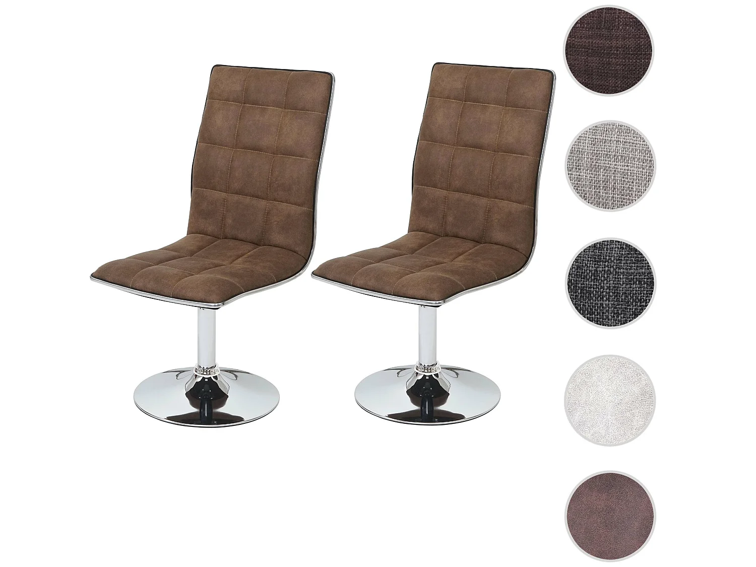 Chaise de salle à manger MCW-C41 (lot de 2),  vintage marron