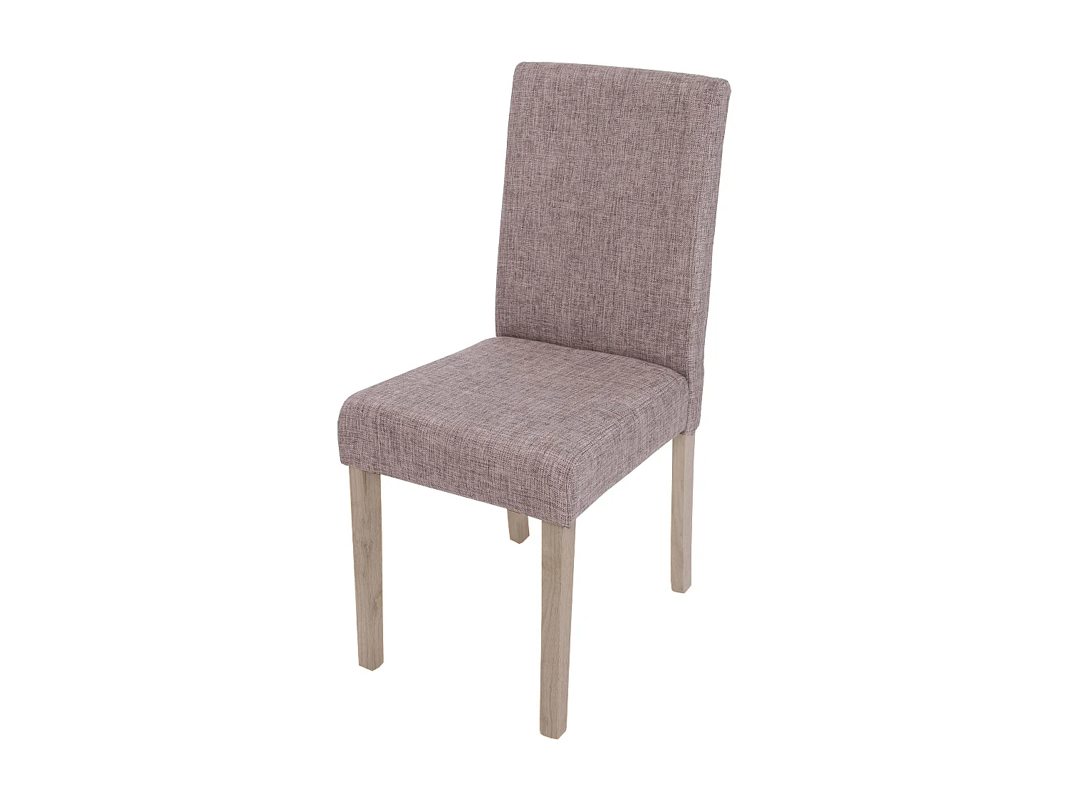 Sedia Littau tessuto soggiorno cucina sala da pranzo 43x56x90cm grigio piedi color rovere