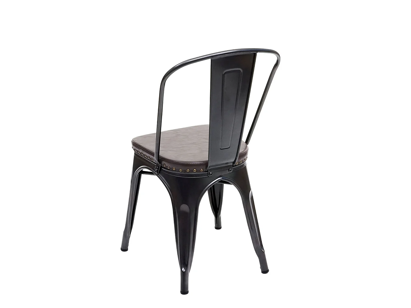 Chaise de salle à manger MCW-H10e (lot de 2),  noir-marron