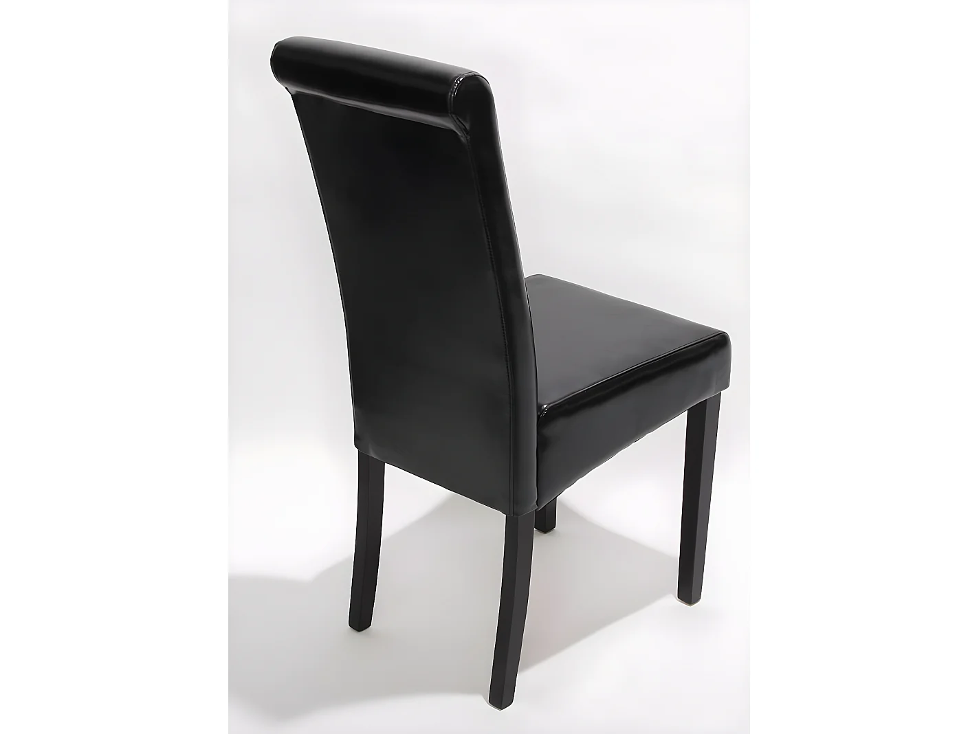 Esszimmerstuhl  Lecce II (2er-Set), Schwarz, dunkle Beine