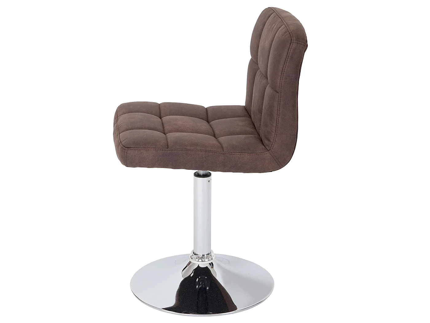 Set 6x sedie lounge Kavala elegante moderno tessuto 48x45x78cm marrone scuro vintage