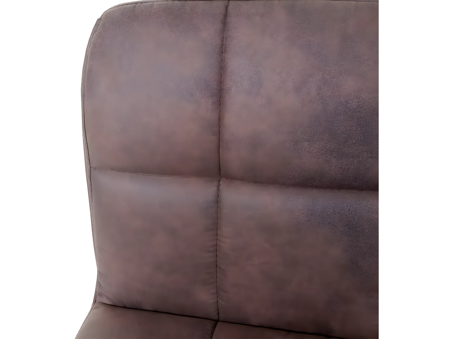 Set 6x sedie lounge Kavala elegante moderno tessuto 48x45x78cm marrone scuro vintage