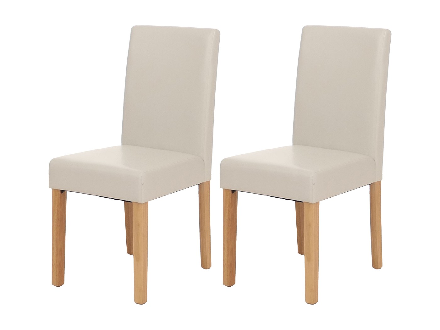 GUYIRT Housses De Chaise Salle à Manger Imperméables Lot De 2 - Faux Cuir Extensible Café