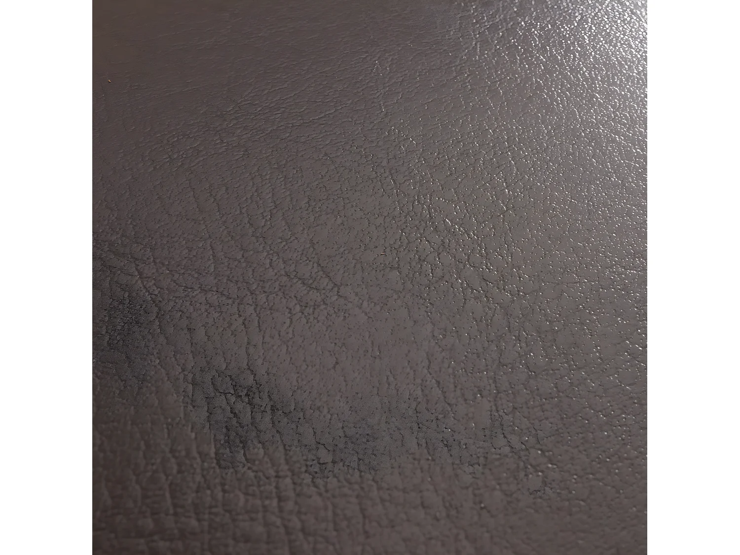 Chaise de salle à manger Edinburgh (lot de 2),  similicuir brun foncé, pieds foncés