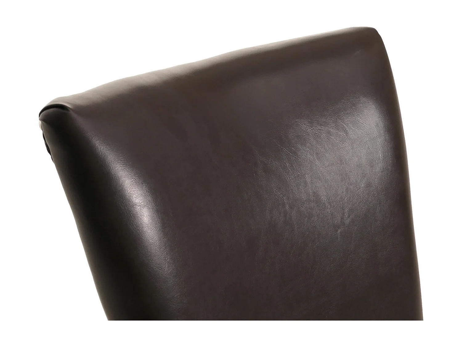 Chaise de salle à manger Edinburgh (lot de 2),  similicuir brun foncé, pieds foncés