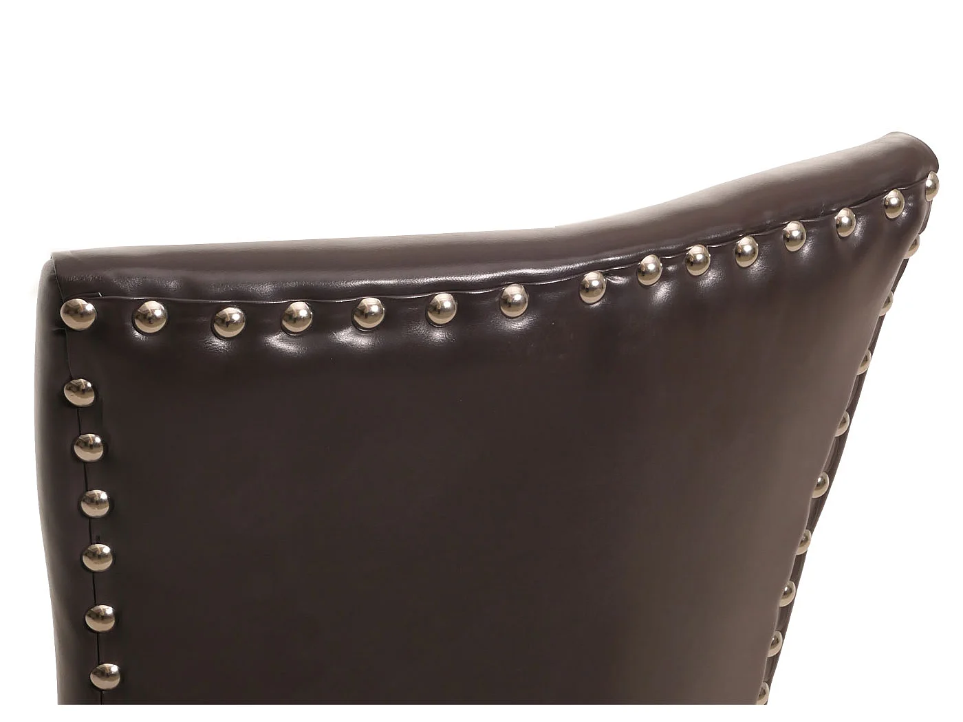 Esszimmerstuhl Edinburgh (2er-Set), Kunstleder, braun, dunkle Beine