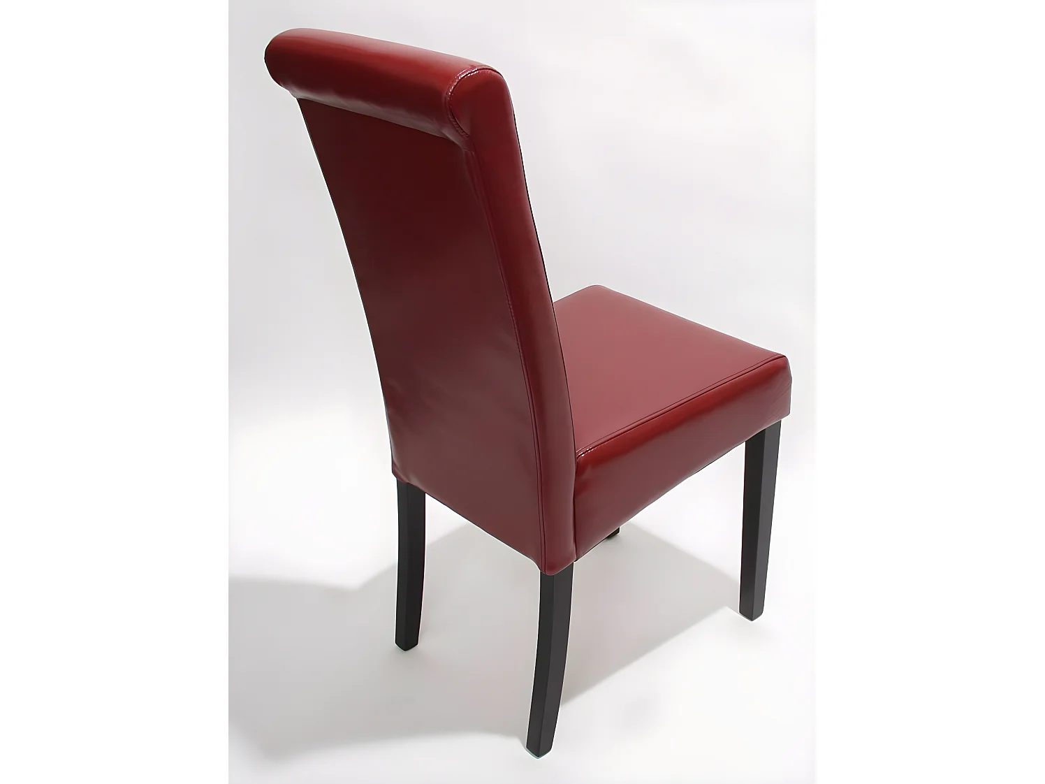 Esszimmerstuhl  Lecce II (2er-Set), Rot, dunkle Beine