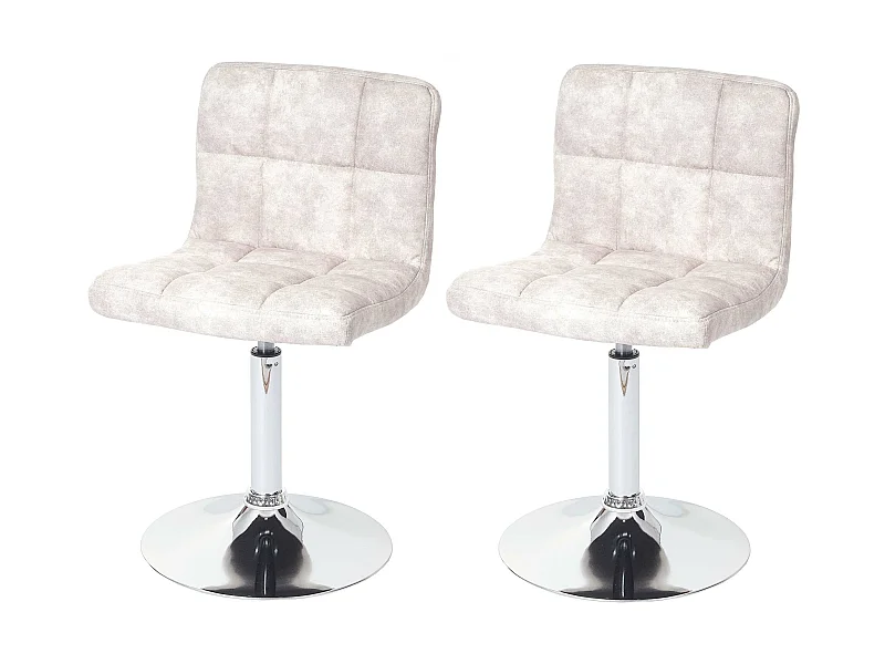 Chaise de salle à mangerCadiz (lot de 2),  vintage gris clair