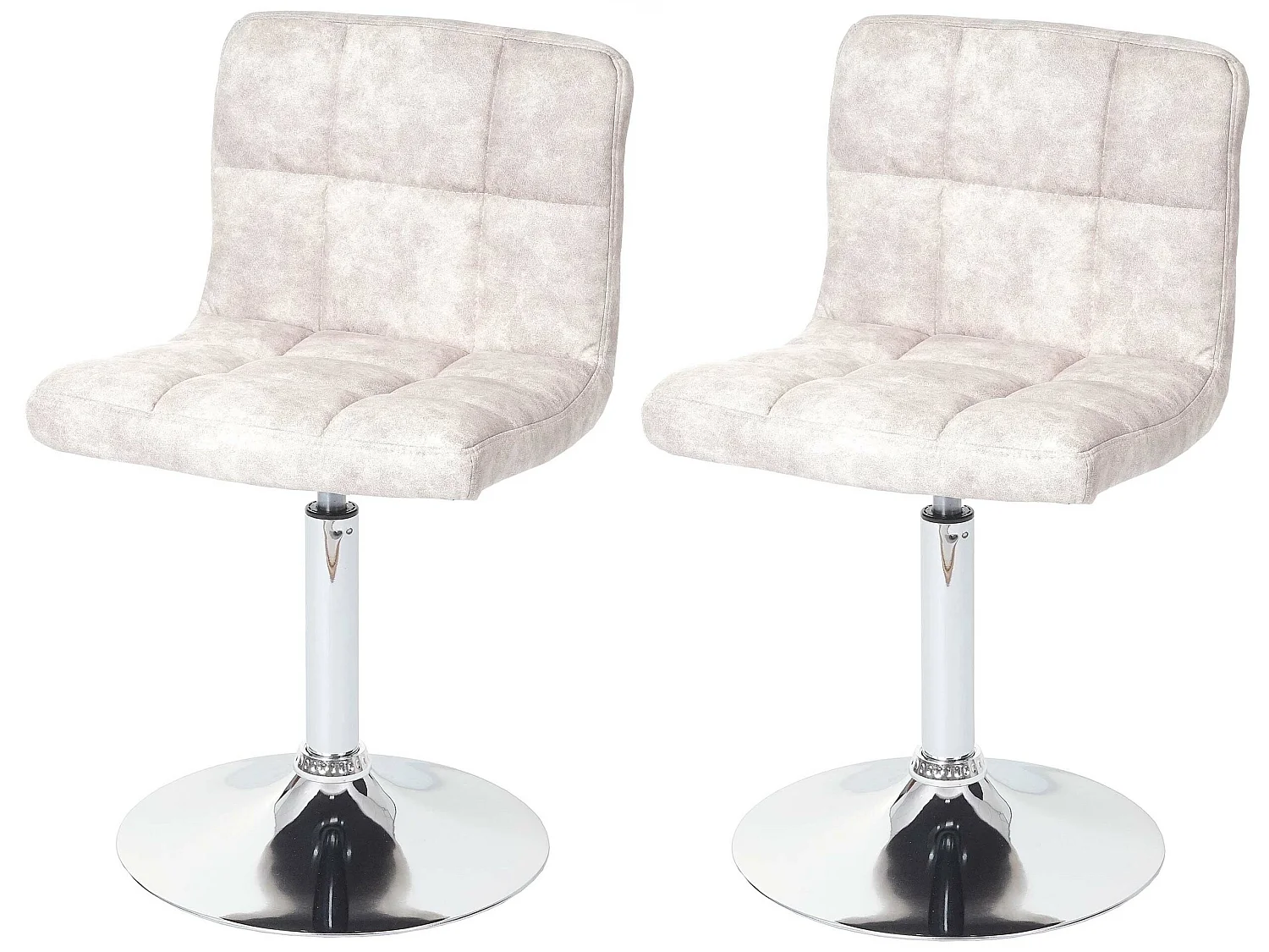 Chaise de salle à mangerCadiz (lot de 2),  vintage gris clair