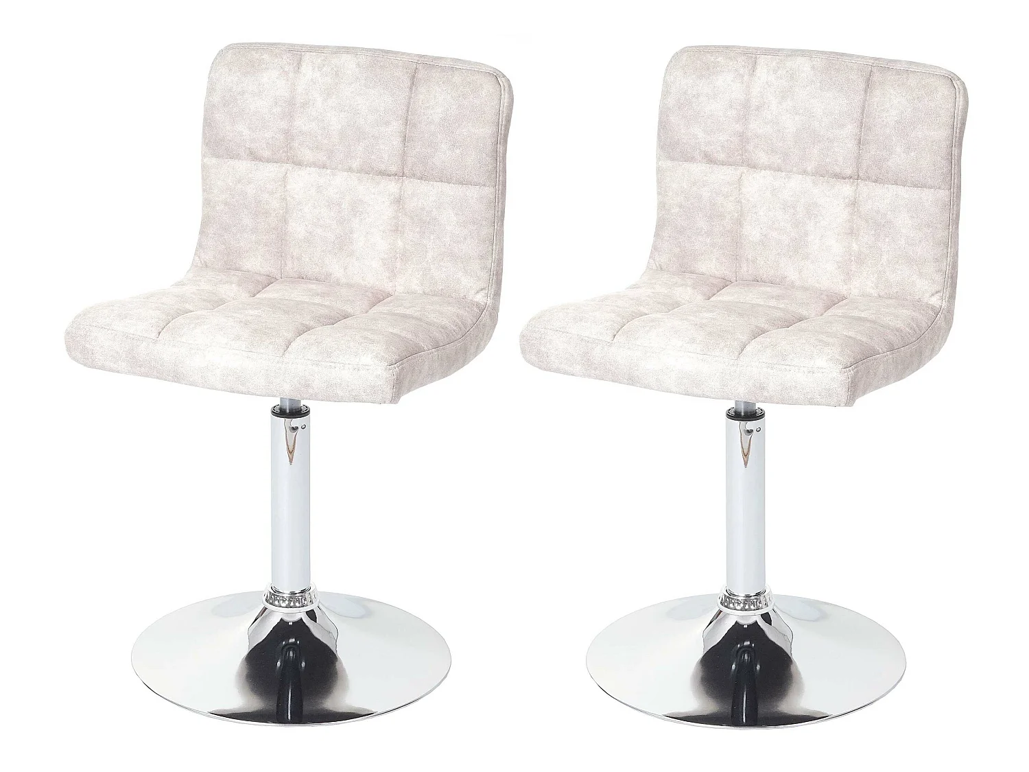 Chaise de salle à mangerCadiz (lot de 2),  vintage gris clair