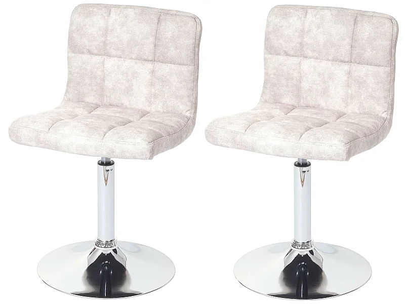 EsszimmerstuhlCadiz (2er-Set), Vintage hellgrau