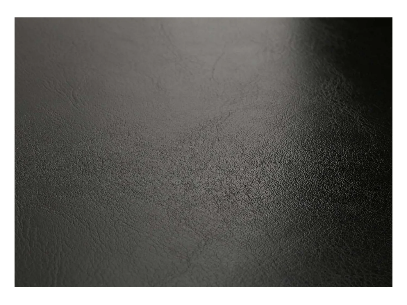 Chaise de salle à manger Littau (lot de 6),  cuir noir, pieds foncés