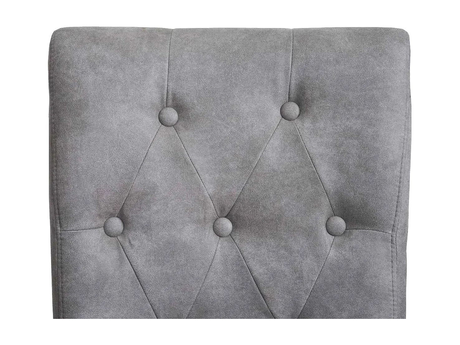 Esszimmerstuhl Chesterfield 2 (6er-Set), Stoff/Textil hellgrau, helle Beine