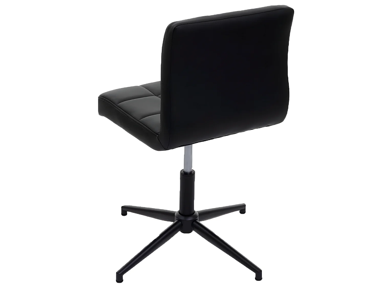 Chaise de salle à manger Cadiz II (lot de 6),  similicuir noir, pied noir