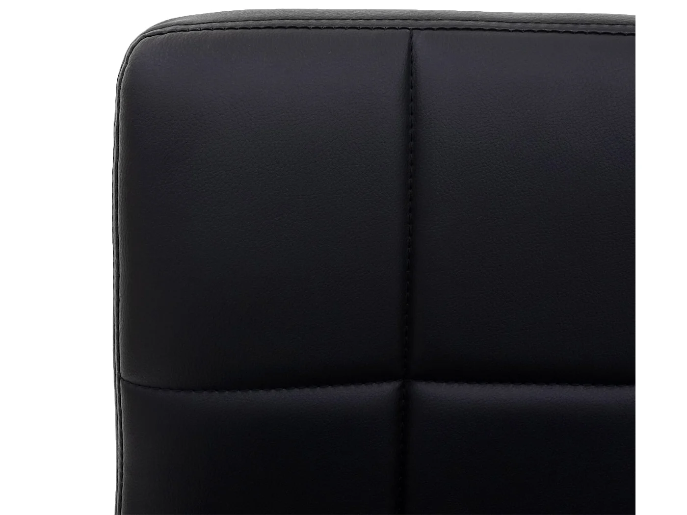 Chaise de salle à manger Cadiz II (lot de 6),  similicuir noir, pied noir