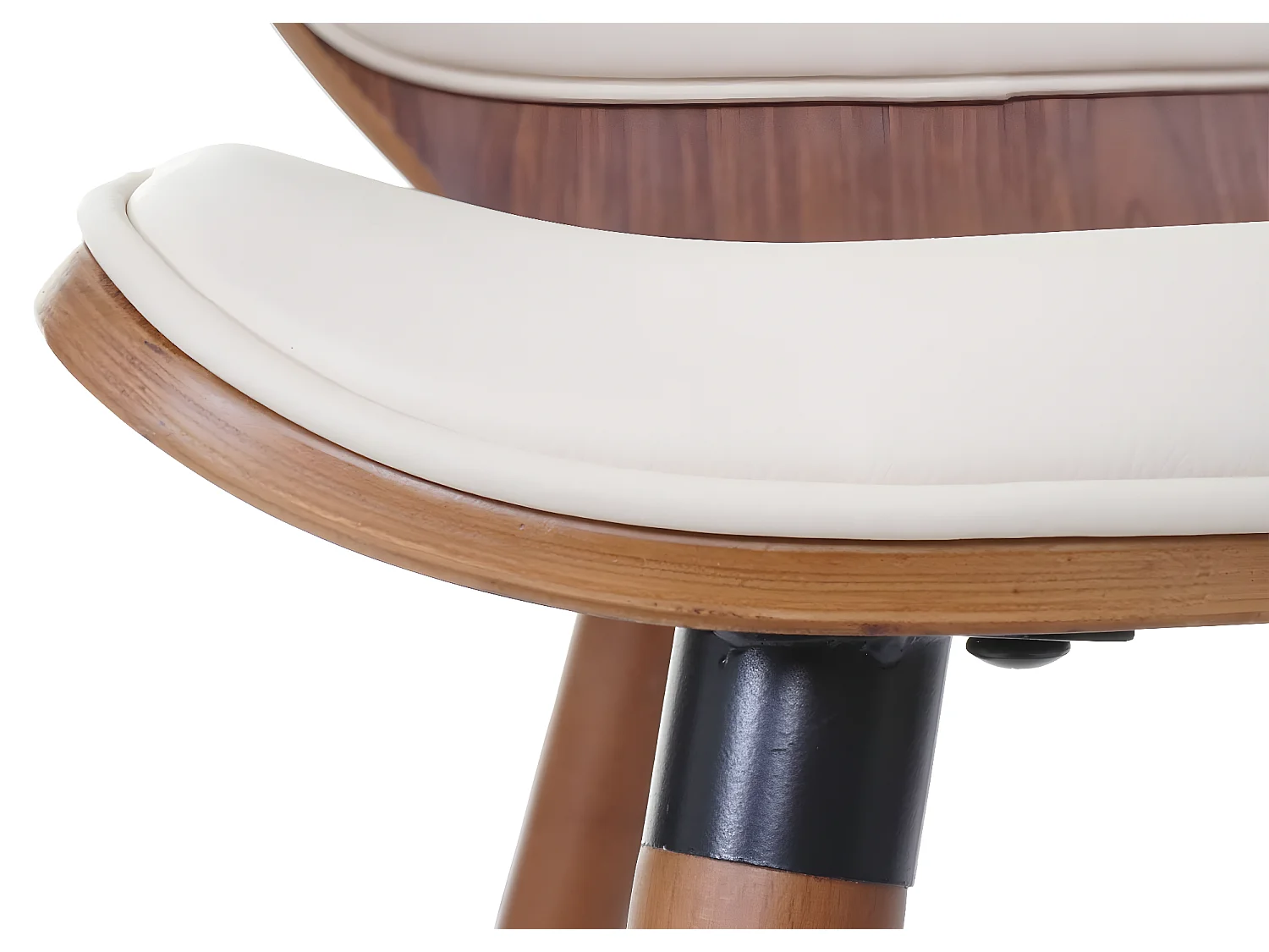 Silla de comedor MCW-B16 (juego de 6),  piel artificial crema