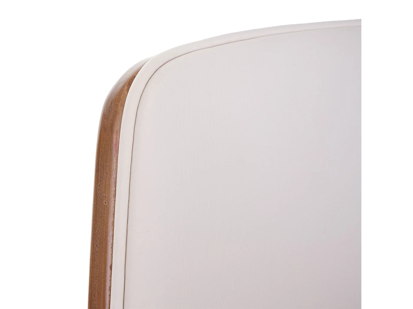 Silla de comedor MCW-B16 (juego de 6),  piel artificial crema