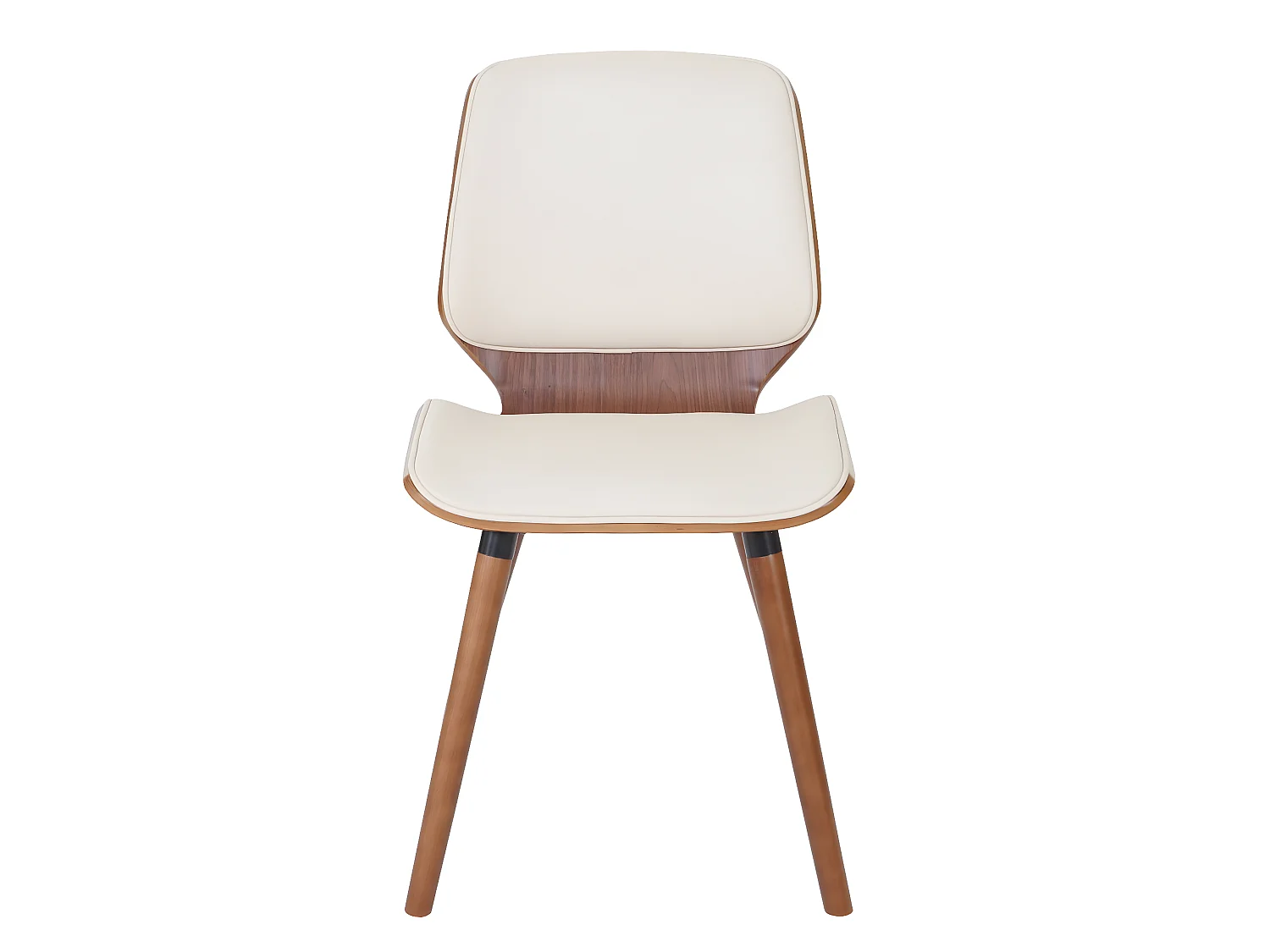 Eetkamerstoel MCW-B16 (set van 6),  kunstleer crème