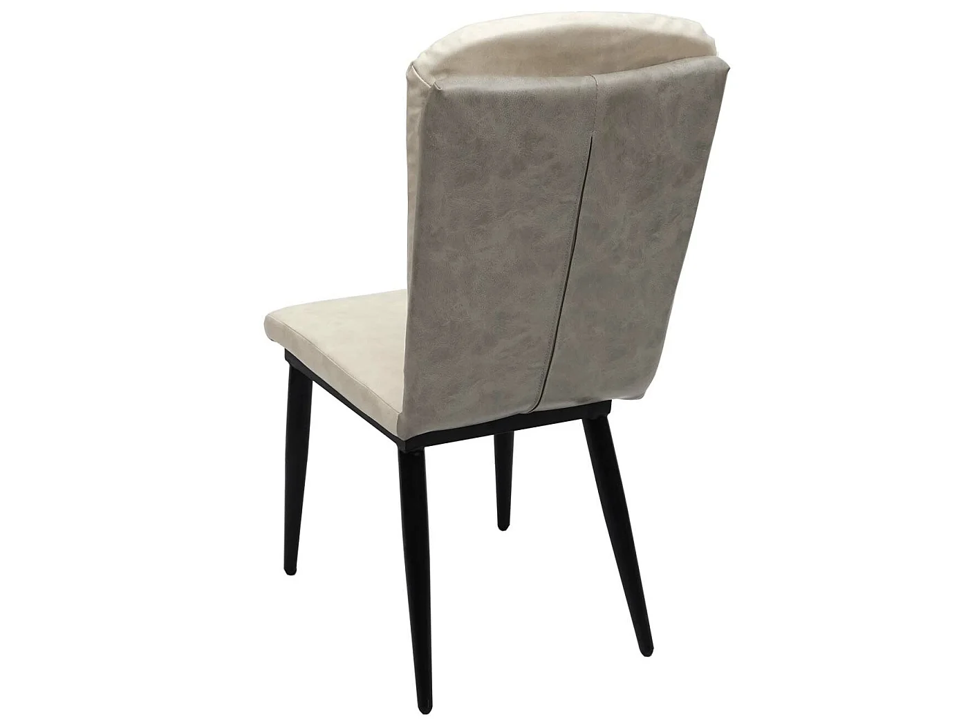 Chaise de salle à manger MCW-G42 (lot de 2),  similicuir, gris crème