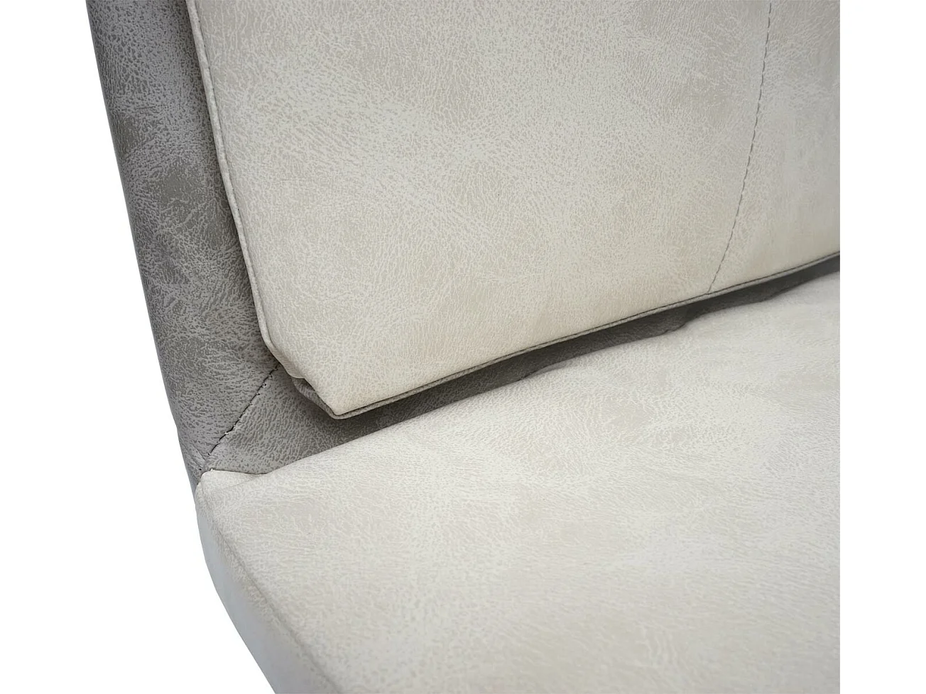 Chaise de salle à manger MCW-G42 (lot de 2),  similicuir, gris crème