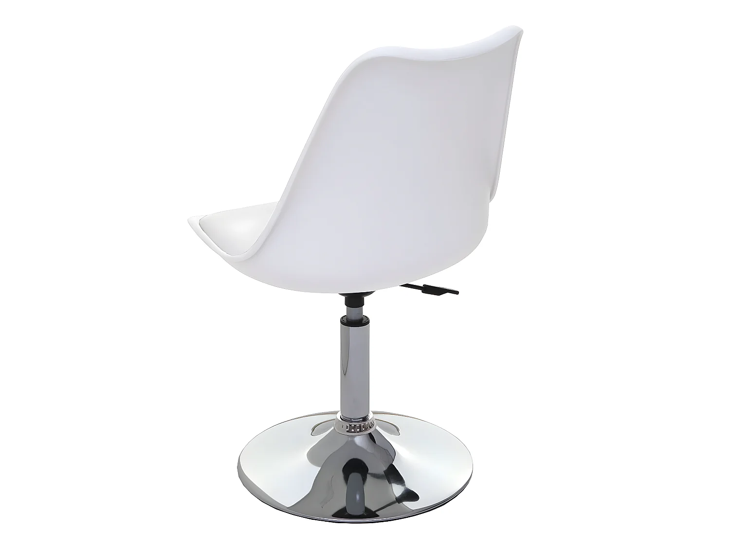 Eetkamerstoel Vaasa T501 (set van 6),  wit, voet chroom