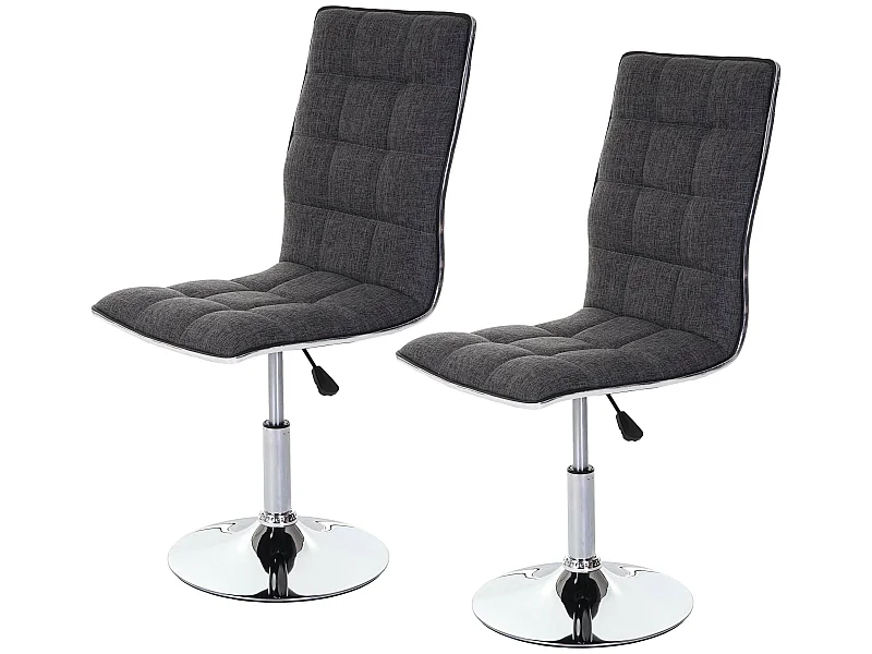 Chaise de salle à manger MCW-C41 (lot de 2),  gris clair