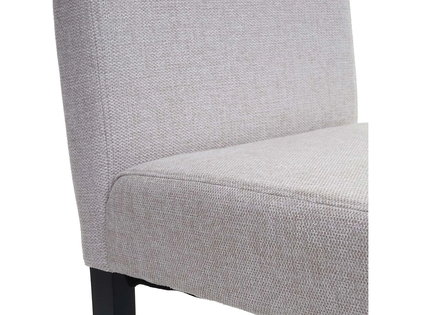 Set 6x sedie Littau tessuto soggiorno cucina sala da pranzo 43x56x90cm avorio beige piedi scuri