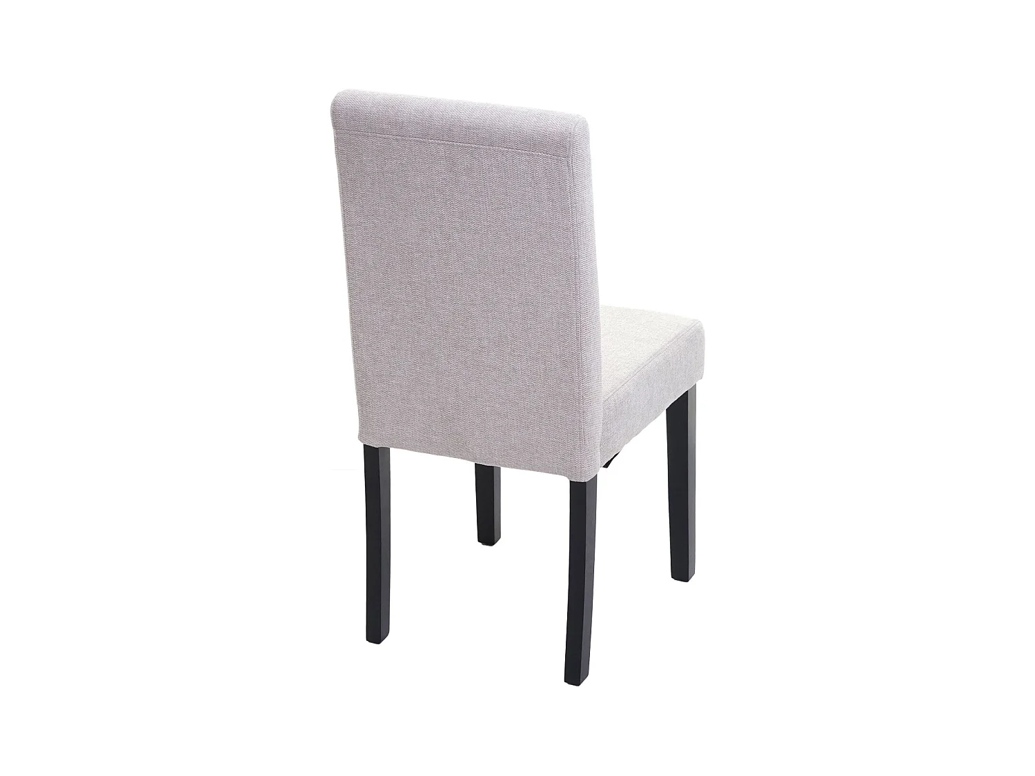 Chaise de salle à manger Littau (lot de 6),  textile, crème-beige, pieds foncés